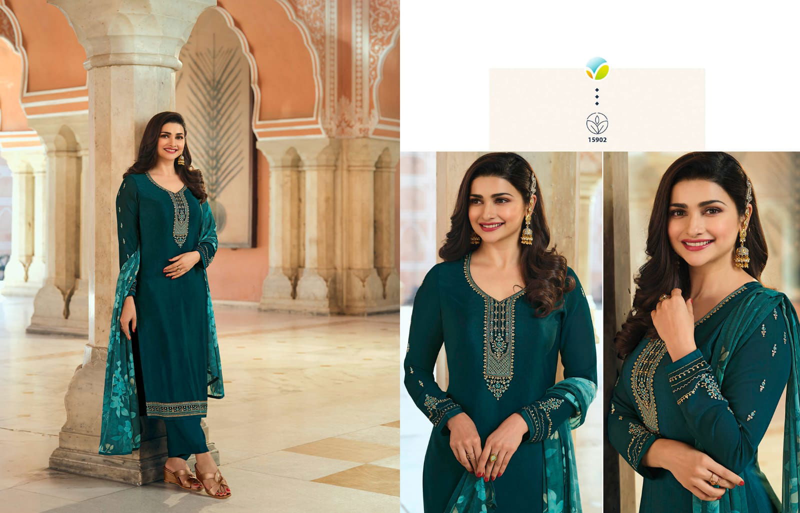 Vinay Silkina Royal Crepe 35 New Designer Festive Wear Embroidery Salwar Suits Collection